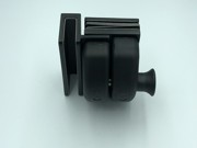 90 degree glass to glass latch in matt black